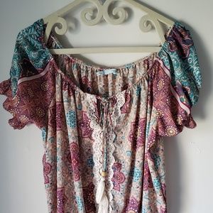 🛍Maurice's off the shoulder peasant top🛍